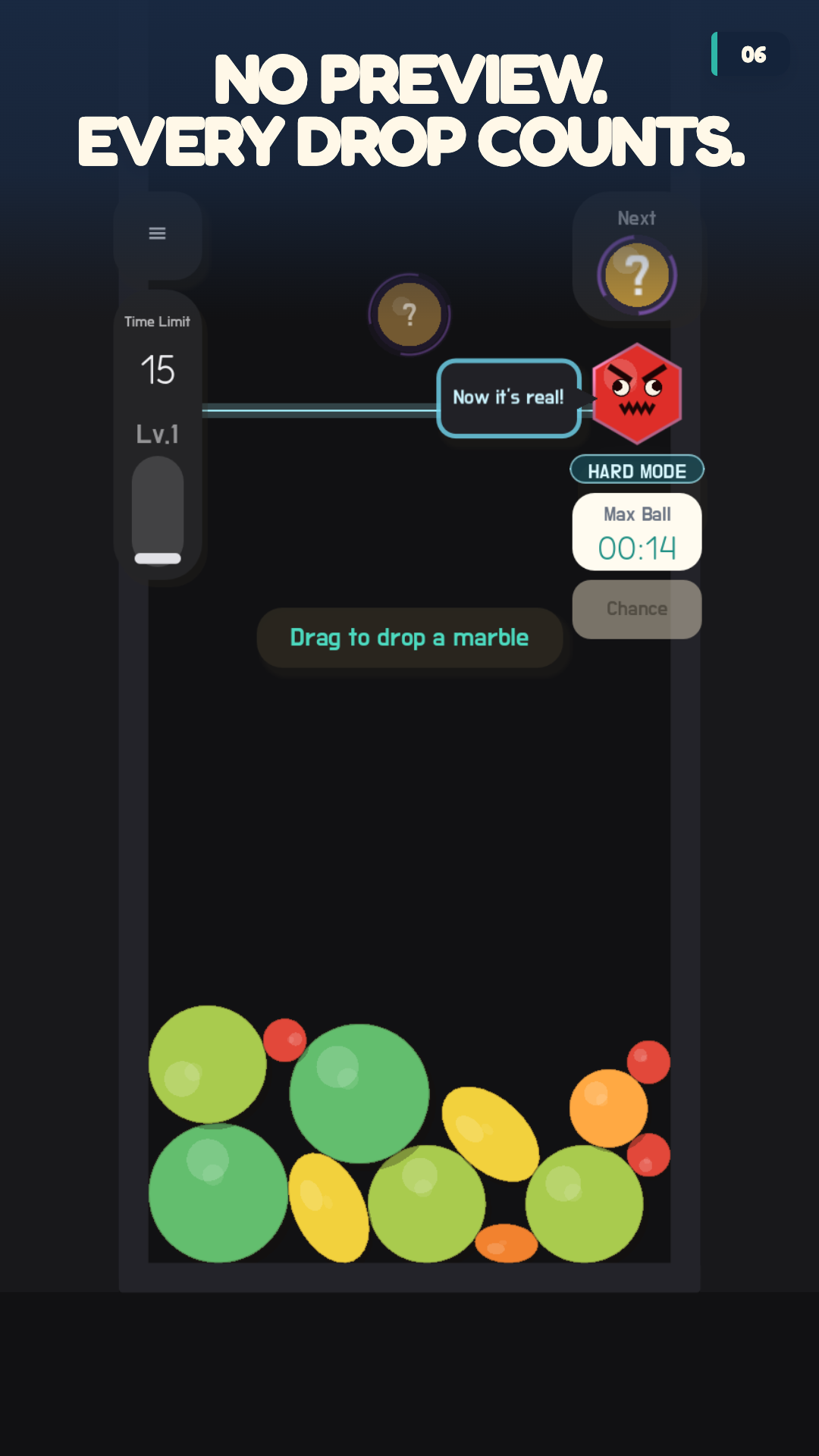 Hard Mode in Quirky Ball